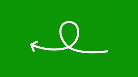 Green screen arrow pointing up letter j q logo animated chromakey emotion Stock Footage 314068157
