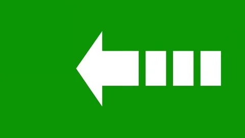 Green screen arrow pointing to right animated chromakey expression motion Stock Footage 314068114