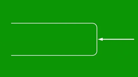 Green screen arrow pointing to right up animated chromakey movement elements Video stock 314068194