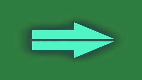 Green screen arrow pointing up to the right motion elements emotion Stock Footage 335992450