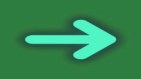 Green screen arrow pointing to the right circle blue composition layers Stock Footage 336051552