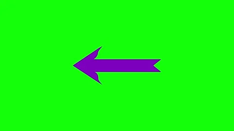 A green screen with an arrow pointing to the right and animated chromakey Stock Footage 346200132