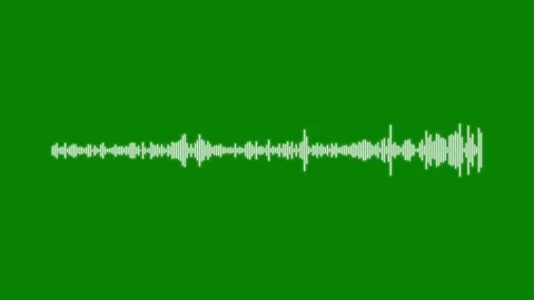 Green screen audio wave spectrum element for fast video editing workflows Stock-Footage 346133187