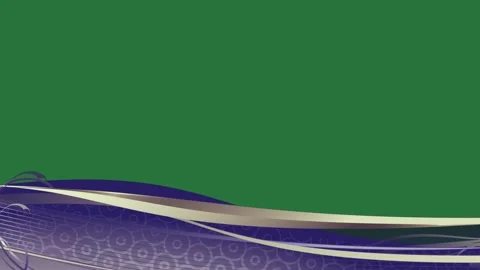A green screen with background and blue white lines an image of wave animated Видео 335068050