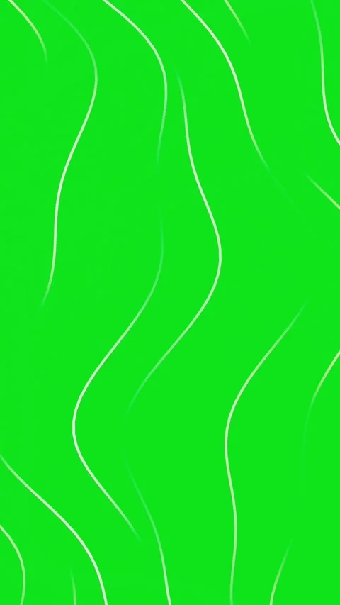 Green Screen Background with Animated Wavy White Lines Stock Footage 336623922