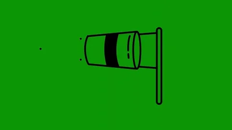 Green screen background an arrow pointing to the leftspeaker black camera Stock Footage 314066953