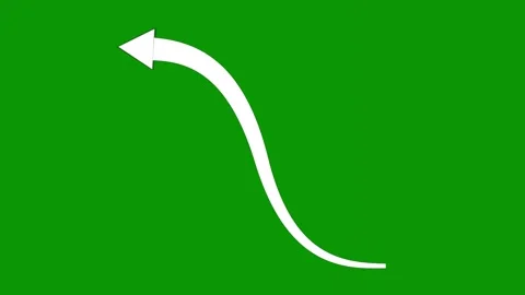 Green screen background arrow pointing up animated chromakey background layers Stock Footage 314067769