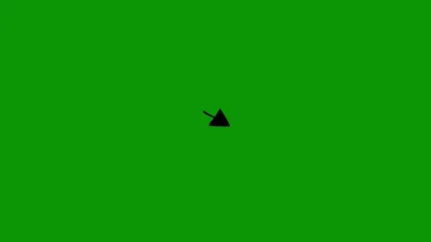 Green screen background black arrow triangle animated chromakey Stock Footage 314067078