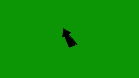 Green screen background black cat arrow animated chromakey background creative Stock Footage 314067075