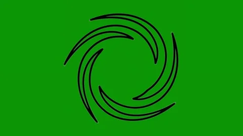 Green screen background black logo circle animated chromakey background Stock Footage 314066931