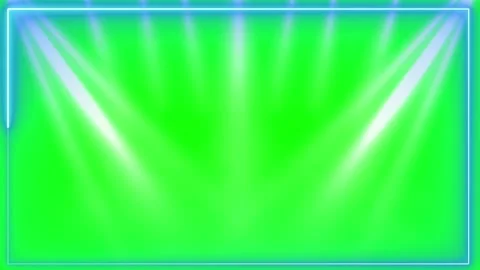 Green screen background with blue neon lights 스톡 동영상 337444815