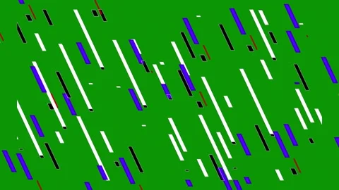 Green screen background blue stripes some black dots red lines purple anfield Stock Footage 314067831