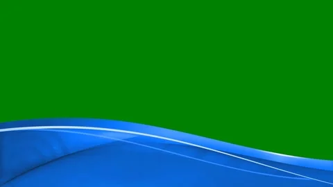 Green screen background blue wave animated chromakey background elements emotion Stock Footage 314066771