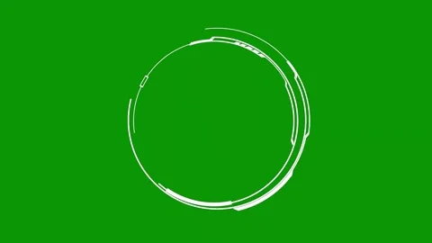 Green screen background circle animated chromakey background cartoonish Stock Footage 314067807