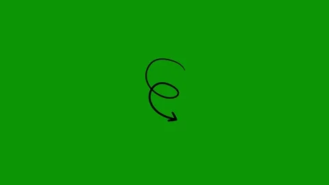 Green screen background circle drawn black outline animated chromakey background 库存影片 314067077