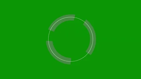 Green screen background circle the letter o animated chromakey background Video stock 314067793