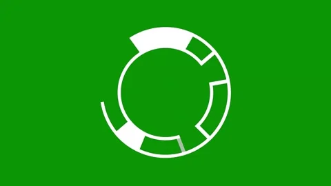 Green screen background circle the middle letter c animated chromakey background Stock-Footage 314067800
