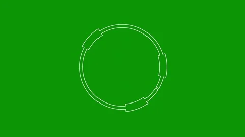 Green screen background circle outline an oval egg animated chromakey Stock Footage 314067818