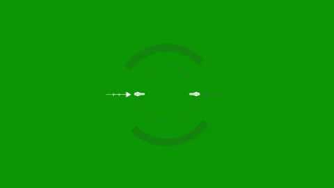 Green screen background circle two arrows pointing different directions animated Stock Footage 314067822
