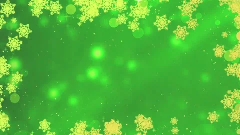 Green screen background decorated animated snowflake pattern christmas theme Stock Footage 306943723