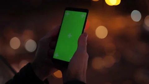 Green screen on the background evening Stock Footage 144209907