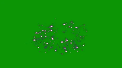 Green screen background fireworks bunch dots animated chromakey background Stock Footage 314067502