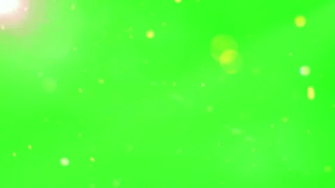 Green Screen Background with Floating Particles and Light Flares Stock-Footage 337453888