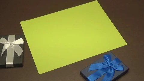 Green screen background with gifts Stock Footage 78884471