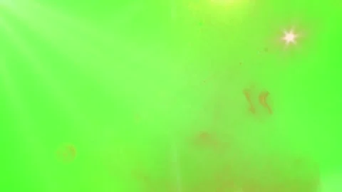 Green screen background with glowing light lens flare effects for video Stockbeeldmateriaal 346376354