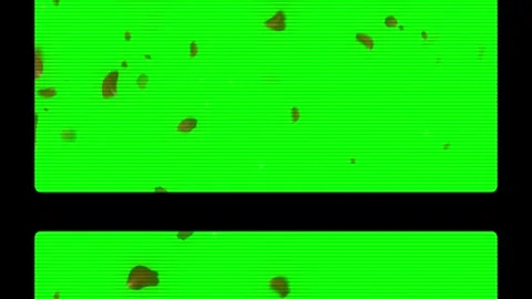 Green screen background with glowing white circle frame and vintage film grain Video stock 341907739