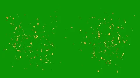 Green screen background gold cons lot coning animated chromakey background Stock Footage 314067843