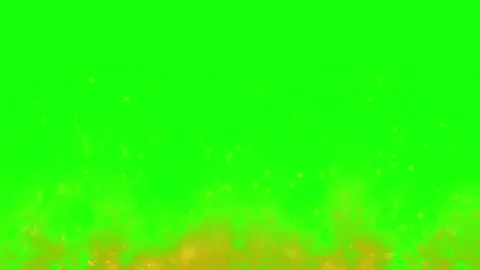 Green screen background with golden sparks Video stock 337631301