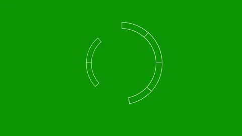 Green screen background horseshoe circle animated chromakey background emotion Stock Footage 314067801