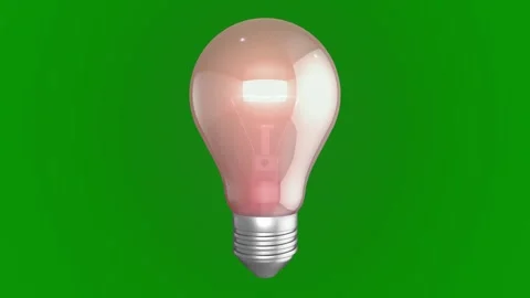 Green screen background light bulb red an egg animated chromakey background Video stock 314067214