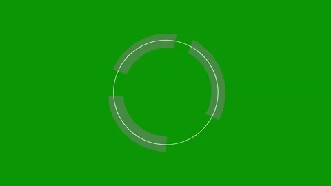 Green screen background the moon middle circle letter o animated chromakey Video stock 314067795