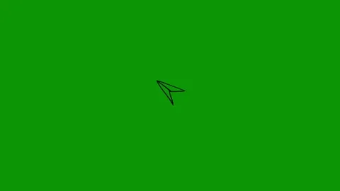 Green screen background the number 7 an arrow pointing to left animated Stock Footage 314067085