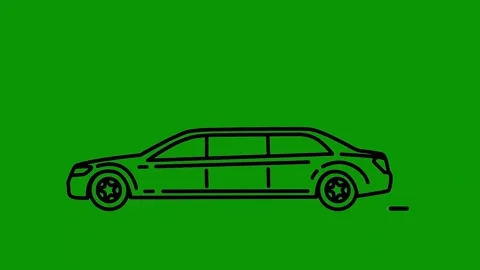 Green screen background the silhouette car drawing animated chromakey background Vídeos de archivo 314067234