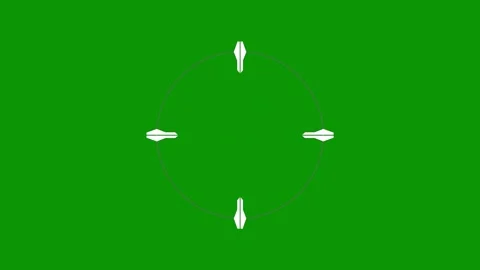 Green screen background small dot circle arrow hole the middle animated Stock Footage 314067813