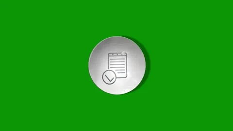 Green screen background small hole the middle football ball metal button Stock Footage 314067389