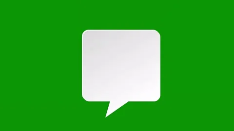 Green screen background speech bubble animated chromakey background motion scene 스톡 동영상 314067329