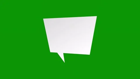 Green screen background speech bubble animated chromakey background colorful Video stock 314067334