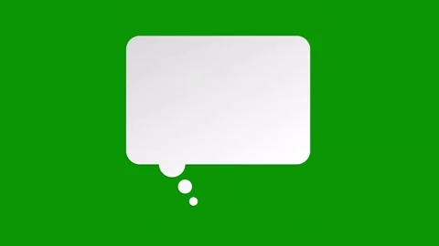 Green screen background speech bubble animated chromakey background cartoonish Stock Footage 314067335
