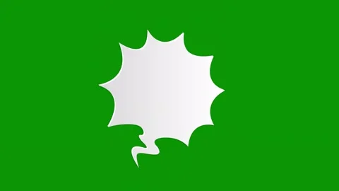 Green screen background speech bubble animated chromakey backgrounddesign Stock Footage 314067337