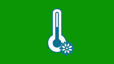 Green screen background thermometer animated chromakey backgrounddesign style Stock Footage 314067732