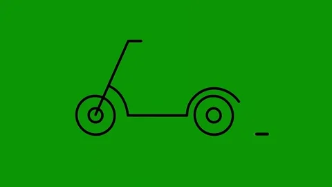 Green screen background two eyes line drawing circles scr sc animated chromakey Stock Footage 314067566