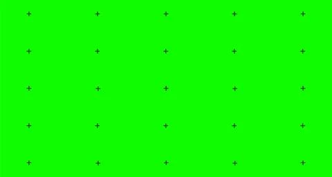 Green screen background VFX motion tracking markers. Abstract concept video Stock Illustration