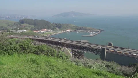 Green Screen Background - View of Horseshoe Bay in San Francisco Video stock 169763614