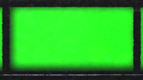 Green screen background with white border lines Stock Footage 336662298