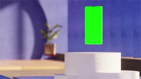Green screen background with white border lines 動画素材 336662737