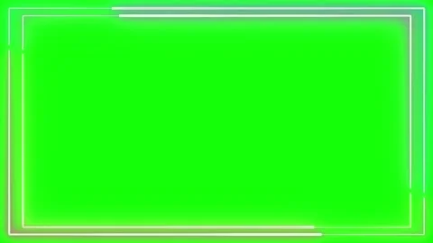Green screen background with white border lines 動画素材 338006098